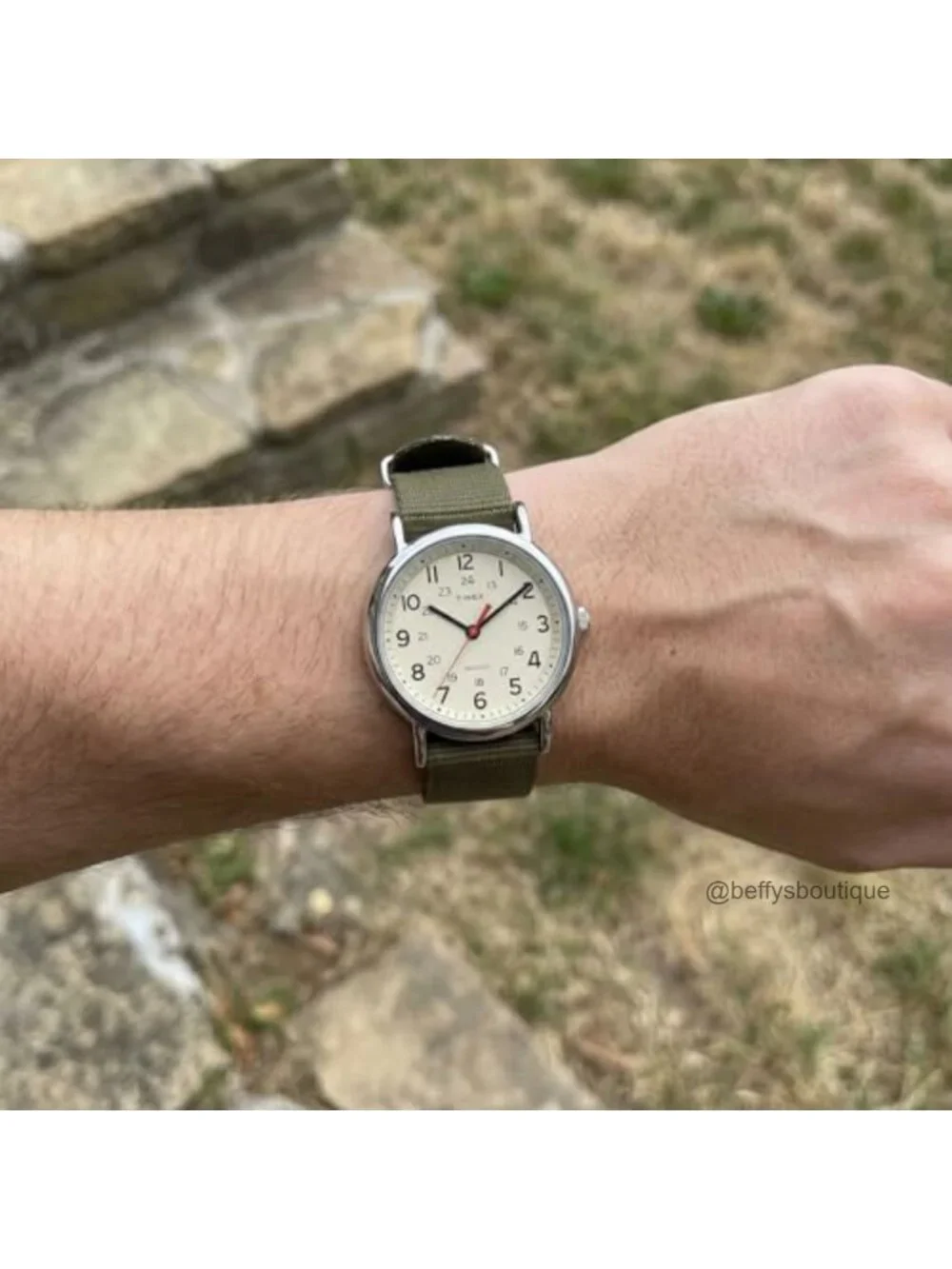 Timex Weekender 38mm Analog Watch with INDIGLO Backlight and Nylon Strap